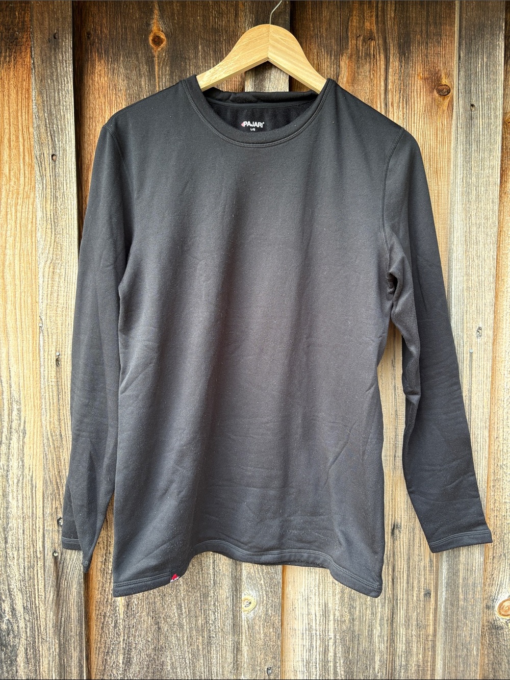 Pajar Men's Black Long Sleeve Crewneck Base Layer